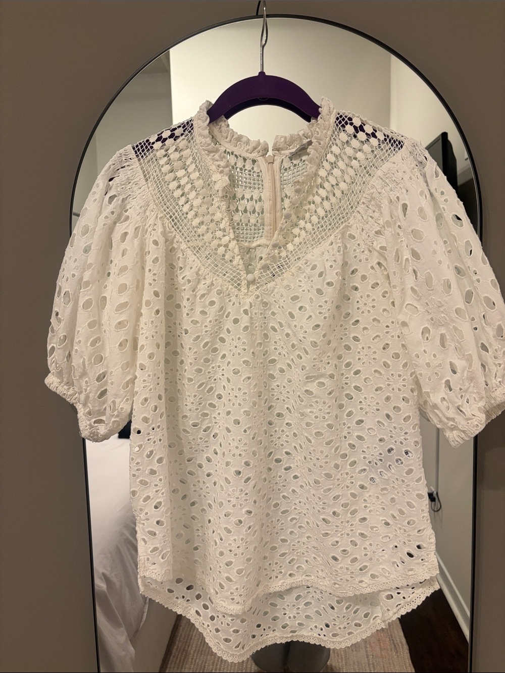 All Saints white top. Size 4